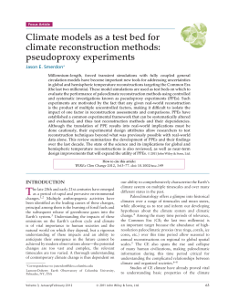 Climate models as a test bed for climate reconstruction methods: pseudoproxy experiments