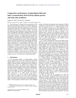 Comparative performance of paleoclimatic field and index reconstructions derived from climate proxies and noise-only predictors