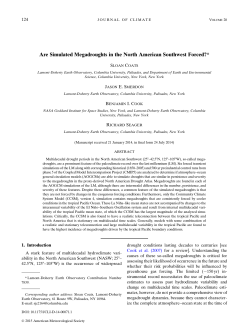 Are Simulated Megadroughts in the North American Southwest Forced?