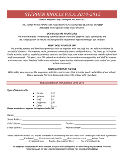 PSA Membership form