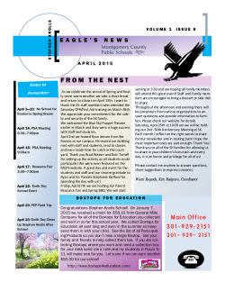 April 2015 Newsletter