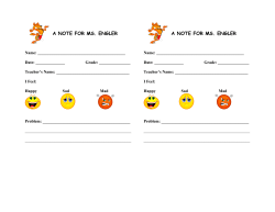 A Note to Ms. Millard K-1