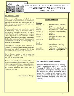 February Newsletter&nbsp;