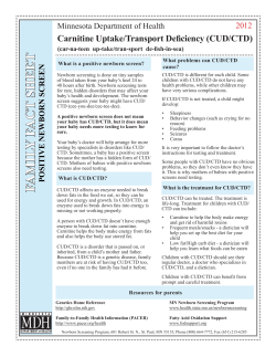 CUD/CTD family fact sheet (PDF)
