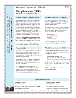 PKU family fact sheet (PDF)