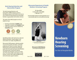 Newborn Hearing Screening for Out-of-Hospital Births (PDF)