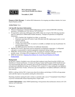 Acute Flaccid Myelitis (AFM) Surveillance (PDF)