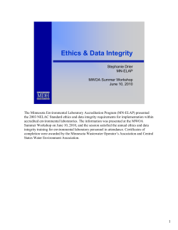 Ethics & Data Integrity (PDF: 160KB/25 pages)