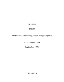 Wisconsin Modified DRO Method-Sept 1995 (PDF)