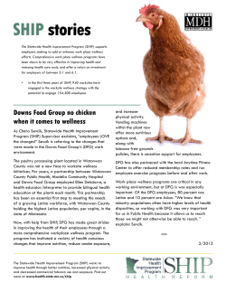 Downs Food Group No Chicken When it Comes to Wellness