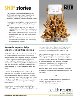 Burnsville employer supports employees quitting smoking