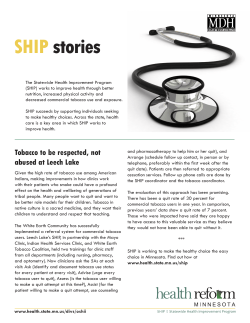 Tobacco to be respected, not abused, at Leech Lake