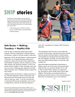 Safe Routes + Walking Tuesdays = Healthy Kids