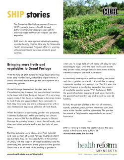 Bringing more fruits and vegetables to Grand Portage