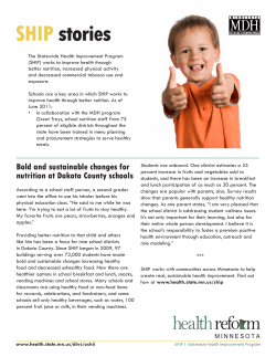 Bold and sustainable changes for nutrition at Dakota County schools