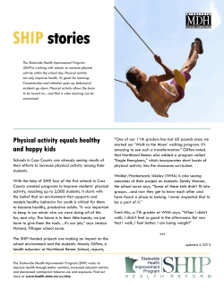 Physical activity equals healthy and happy kids