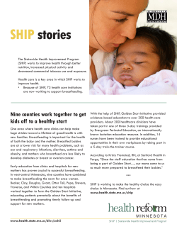 Nine counties work together to get kids off to a healthy start