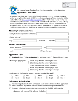 Five-Star Designation Cover Sheet (PDF)