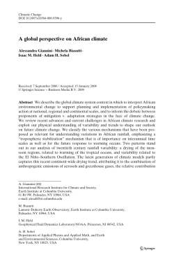 A global perspective on African climate.