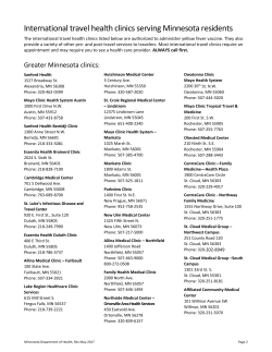 International Travel Health Clinics (PDF)