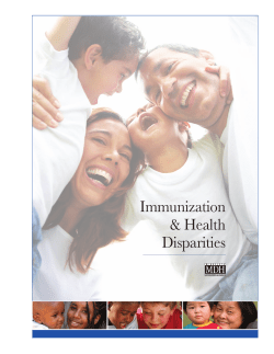 Immunization and Health Disparities Report (PDF: 3.17MB/66 pages)