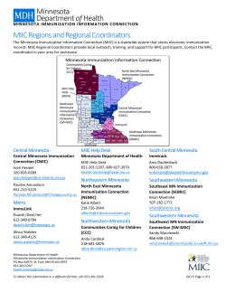 MIIC Regions and Regional Coordinators (PDF)