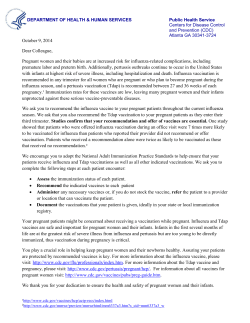 Public Health Service Letter