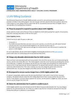 Billing Office Tips on UUAV (PDF)