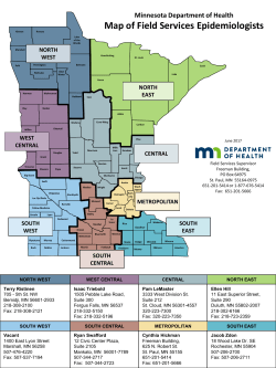 District Office Epidemiologists in Greater Minnesota (PDF: 67KB/1 page)