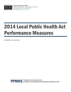 2014 Local Public Health Act Performance Measures (PDF)