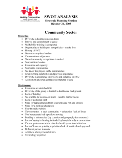 SWOT Analysis: Community Leadership Team (PDF)