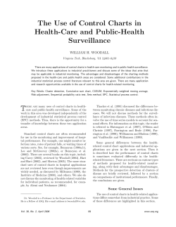 The Use of Control Charts in Health-Care and Public-Health Surveillance (PDF)