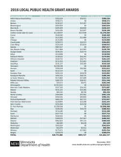 2016 Local Public Health Grant Awards (PDF)