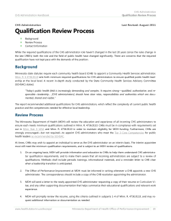 chsadmin qualreview
