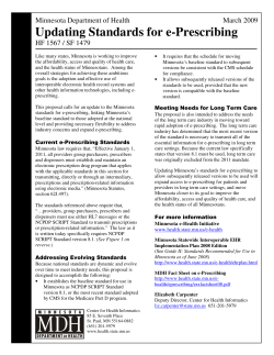 Updating Standards for e-Prescribing (PDF: 120KB/2 pages)