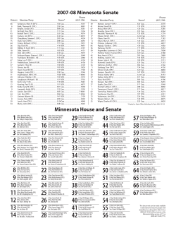 2008 Roster of Minnesota Legislators (PDF: 98KB/2 pages)