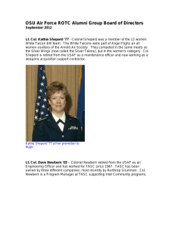 OSU Air Force ROTC Alumni Group Board of Directors