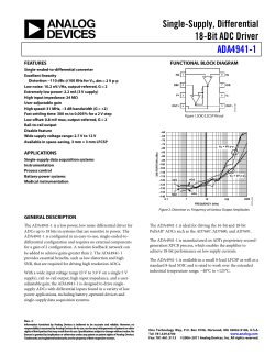 ADA4941-1 AnaDev, single ended to diff amp, ADC driver.pdf