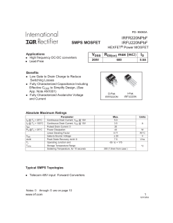 IRFU220N N-FET 200V 5A 600mOhm.PDF