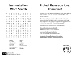 Immunization Word Search (PDF)
