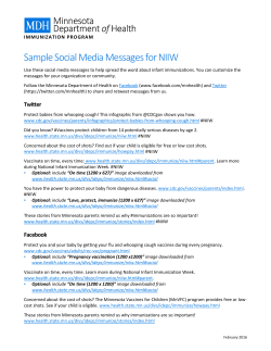 Sample Social Media Messages (PDF)