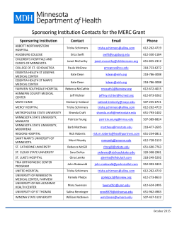 Sponsoring Institution Contact Information (PDF)