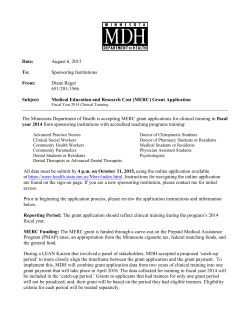 Instructions for Sponsoring Institutions (PDF)