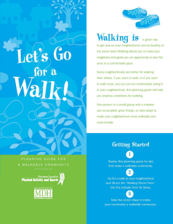 The Let's Go for a Walk assessment guide