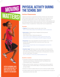 Physical Activity during the School Day