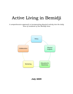 City of Bemidji 2009 Active Living in Bemidji