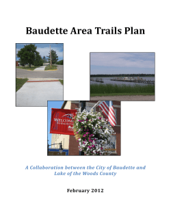 City of Baudette 2012 Area Trails Plain