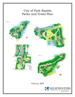 City of Park Rapids: 2008 Parks and Trails Plan