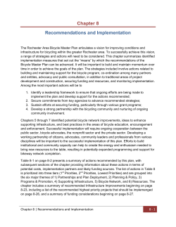 Rochester Area Bicycle Master Plan