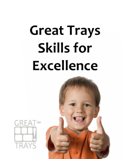 Great Trays Skills for Excellence